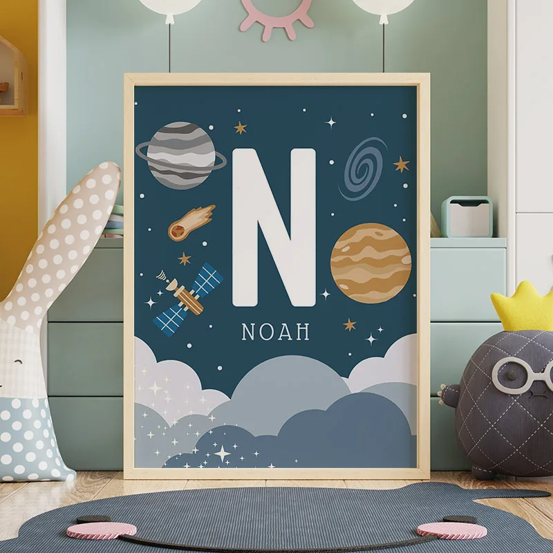 Настенная картина на холсте космическая ракета