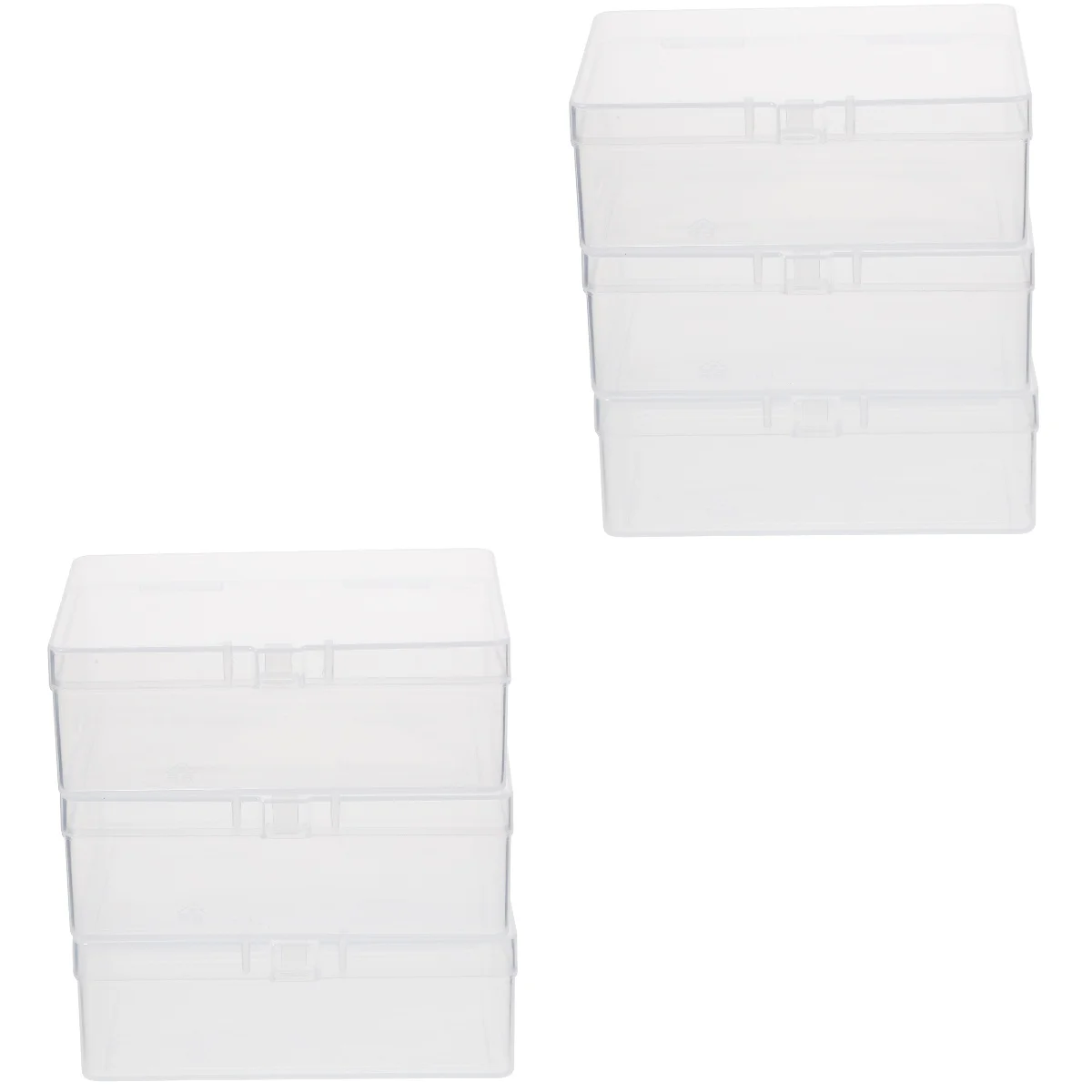 

6 pcs Reusable Multi-use Clear Creative Candy Container Empty Cards Storage Case Empty Holder Poker Cards Case for Storing Items