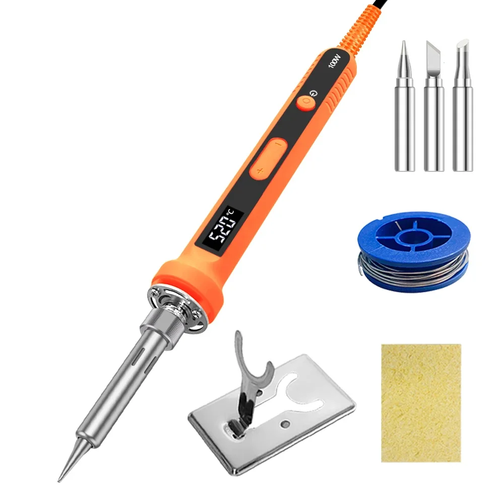 Набор Цифровых Паяльников 100 Вт 120 150 Три Температуры 180-520-600 ℃ Инструментов Для