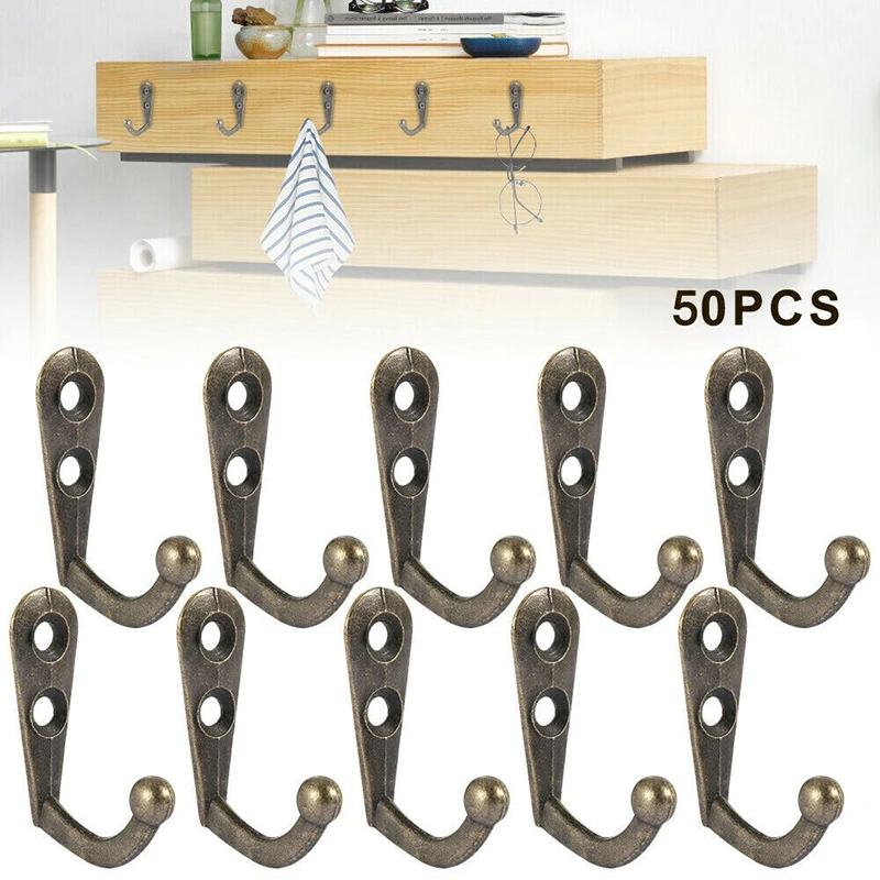 

Tool Wall Hooks Screws Vintage Style Rustic Bronze Coat Hall Household