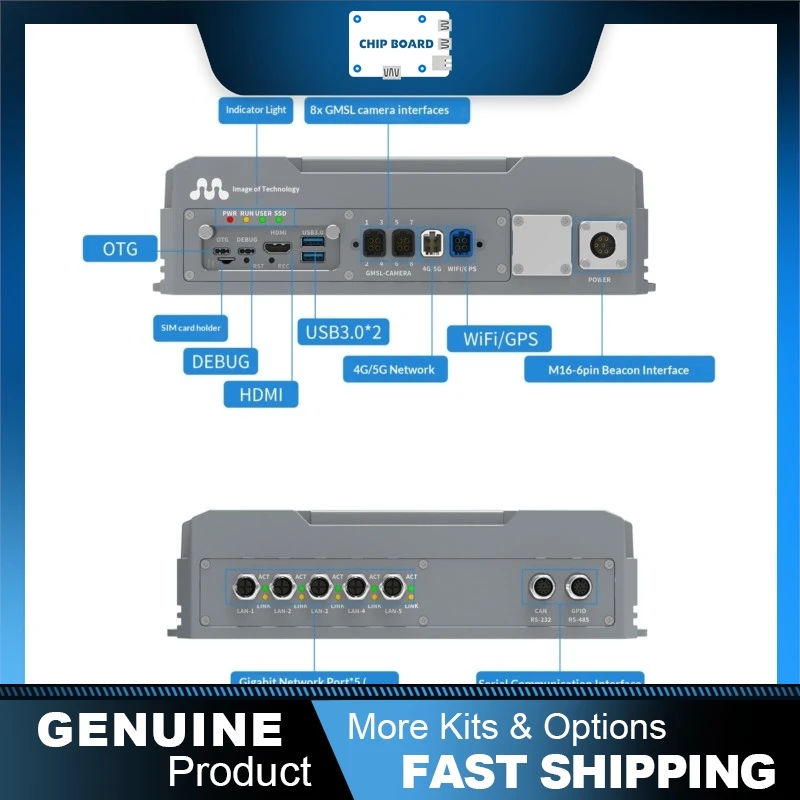 Фото Смарт-бокс Twowin TW-T808SG, Jetson Orin NX edge AI, платформа для разработки систем машинного зрения GMSL №1