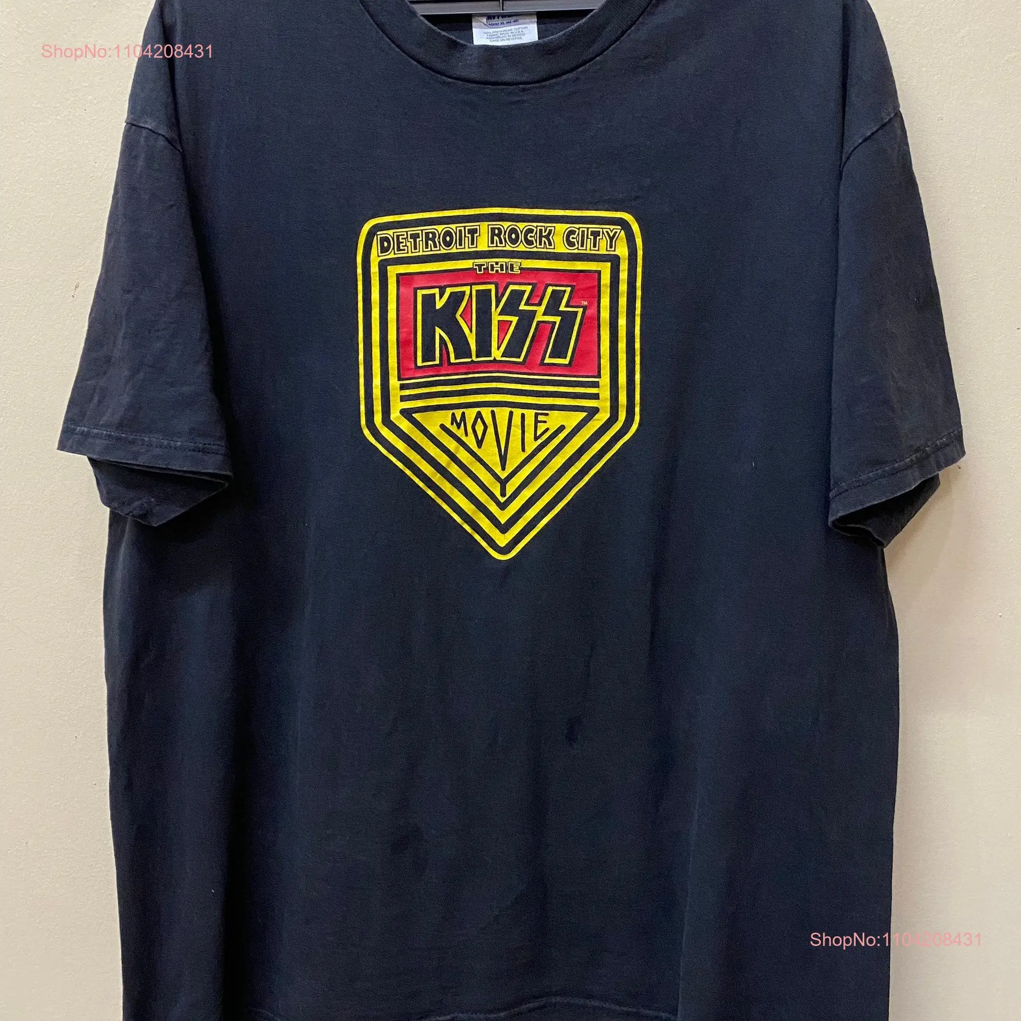 Винтажная футболка Kiss Family Movie с длинными или короткими рукавами