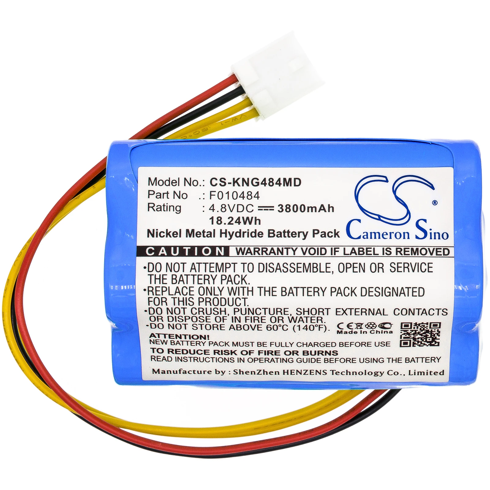 Фото НОВАЯ сменная перезаряжаемая медицинская батарея 4.8V 3800mAh F010484, B11404 для энтерального насоса Kangaroo/Covidien ePump (модель 2026 года) №3