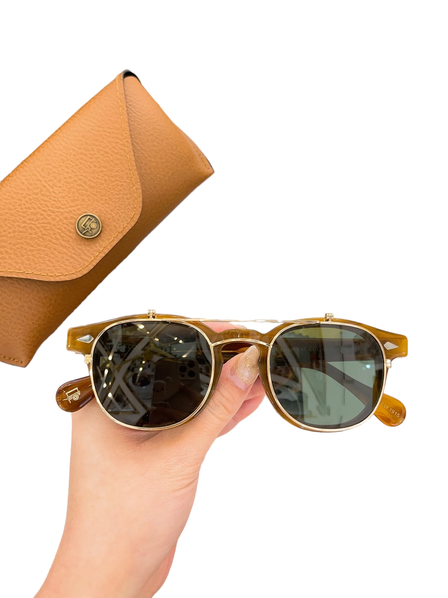 

HIGH QUALITY LUXRURY BRAND DESIGNER SPEIKO SELECTION EYEWEAR FLIPTOSH 46mm Frame Customize Prescription Myopia Glasses