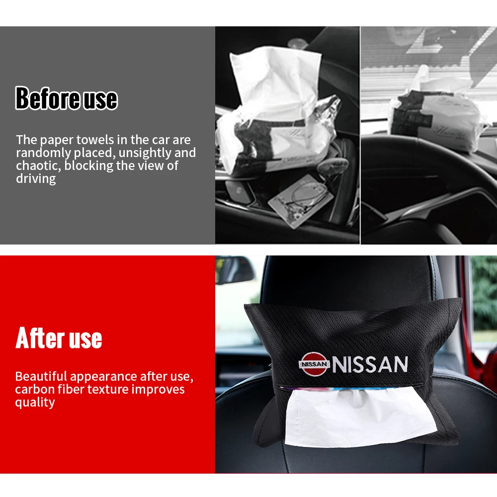 Защитный чехол из углеродного волокна для Коробки Салфеток подвесное крепление