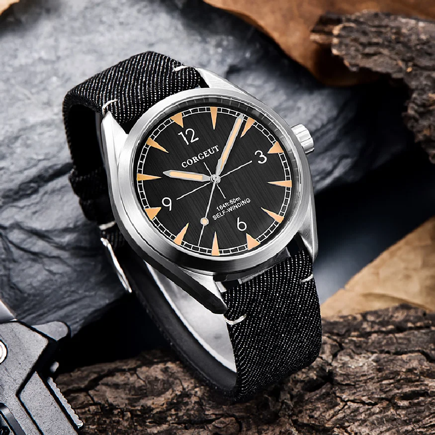 

Corgeut 41mm Men Watch Top Brand Clock Miyota 8215 Automatic Luxury Mechanical full steel Sapphire Glass men wristwatch