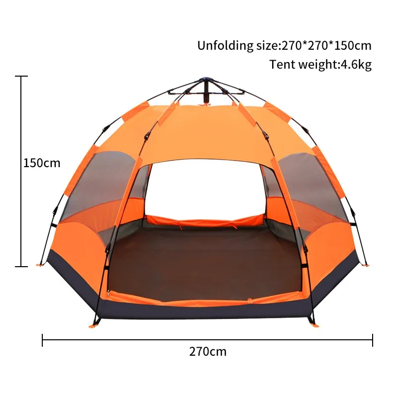 Палатка для рыбалки на 5 человек самораскладывающаяся шестигранная