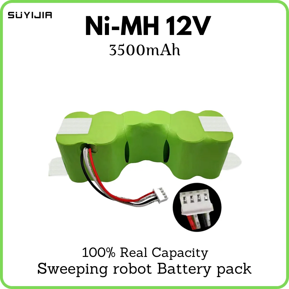 

New 12V 3500mAh Ni-MH DE55 rechargeable battery pack for-Ecovacs Deebot DE5G DM88 902 901 610 robot vacuum cleaner battery pack