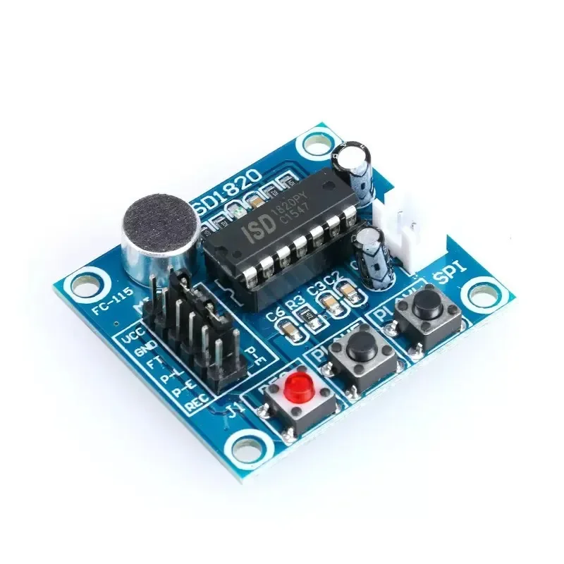 2 шт. ISD1820 записывающий голосовой модуль записи и воспроизведения