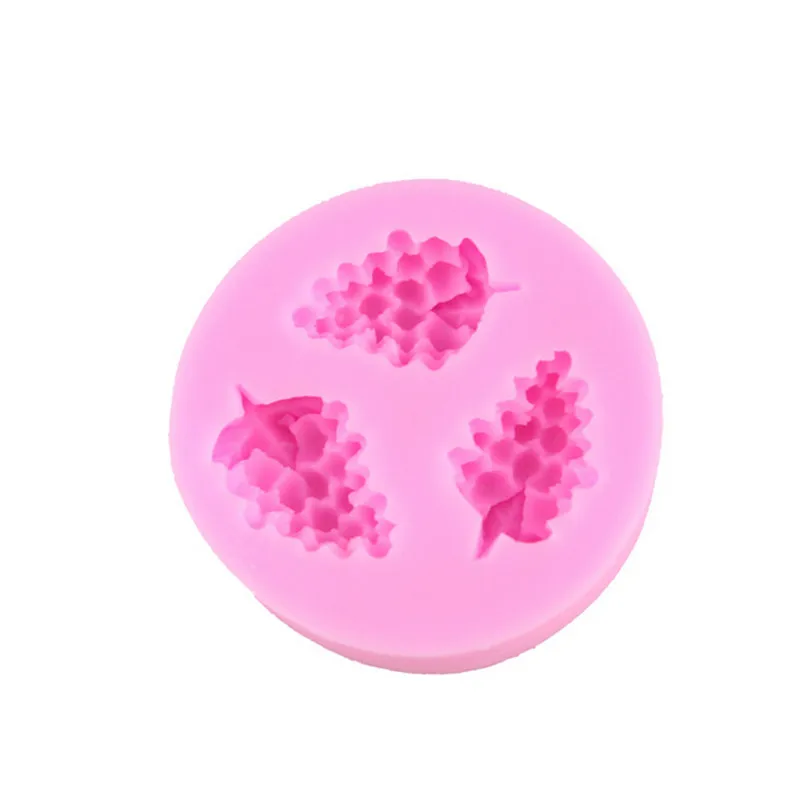 

1 X Chocolate Mold Grape Shape Cake Pan 3 Cavity Candy Silicone Baking Mold Tray Handmade Chocolate Cake Jelly DIY Mold
