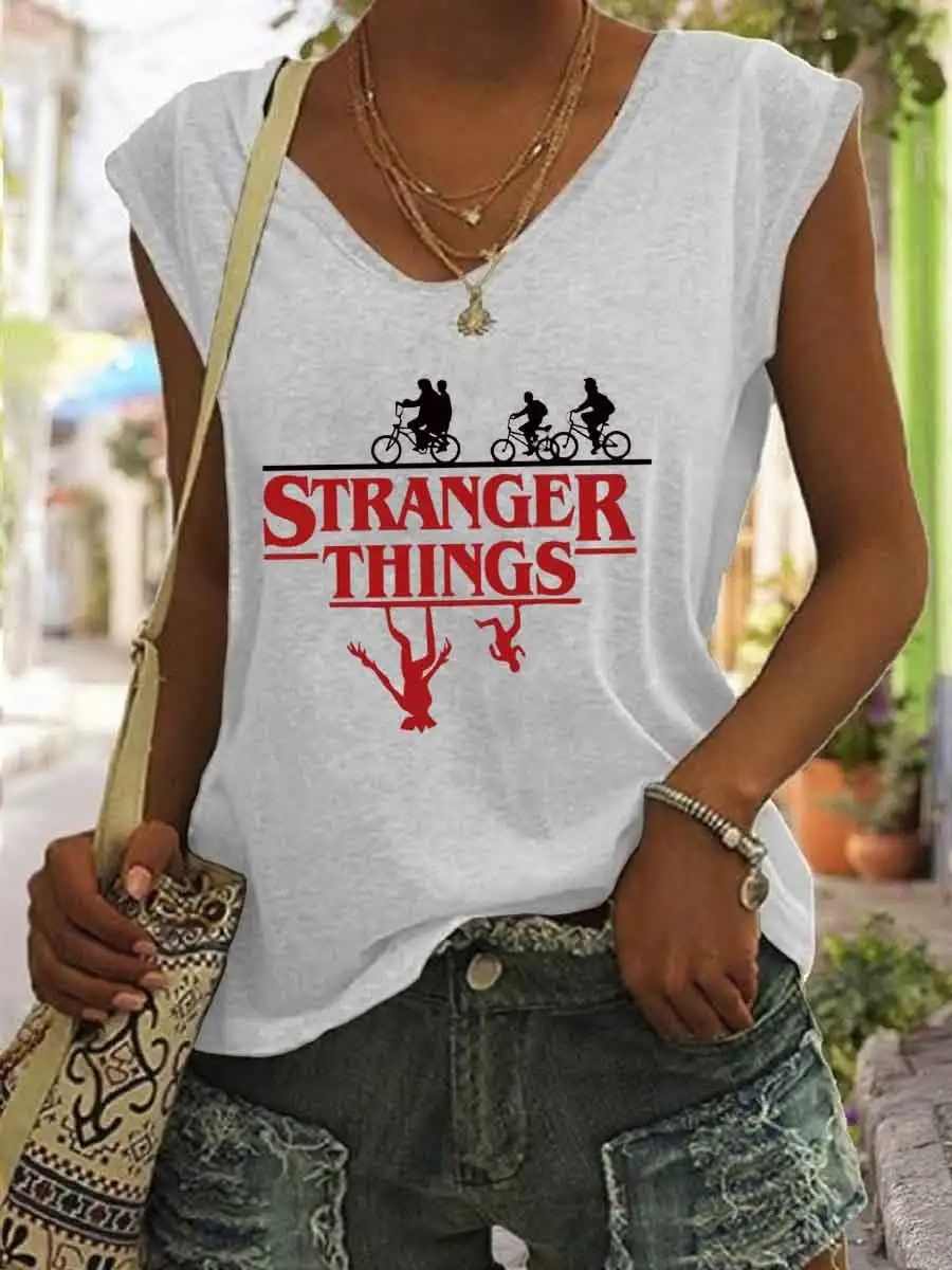 Women's Stranger Things V-Neck Tank Top