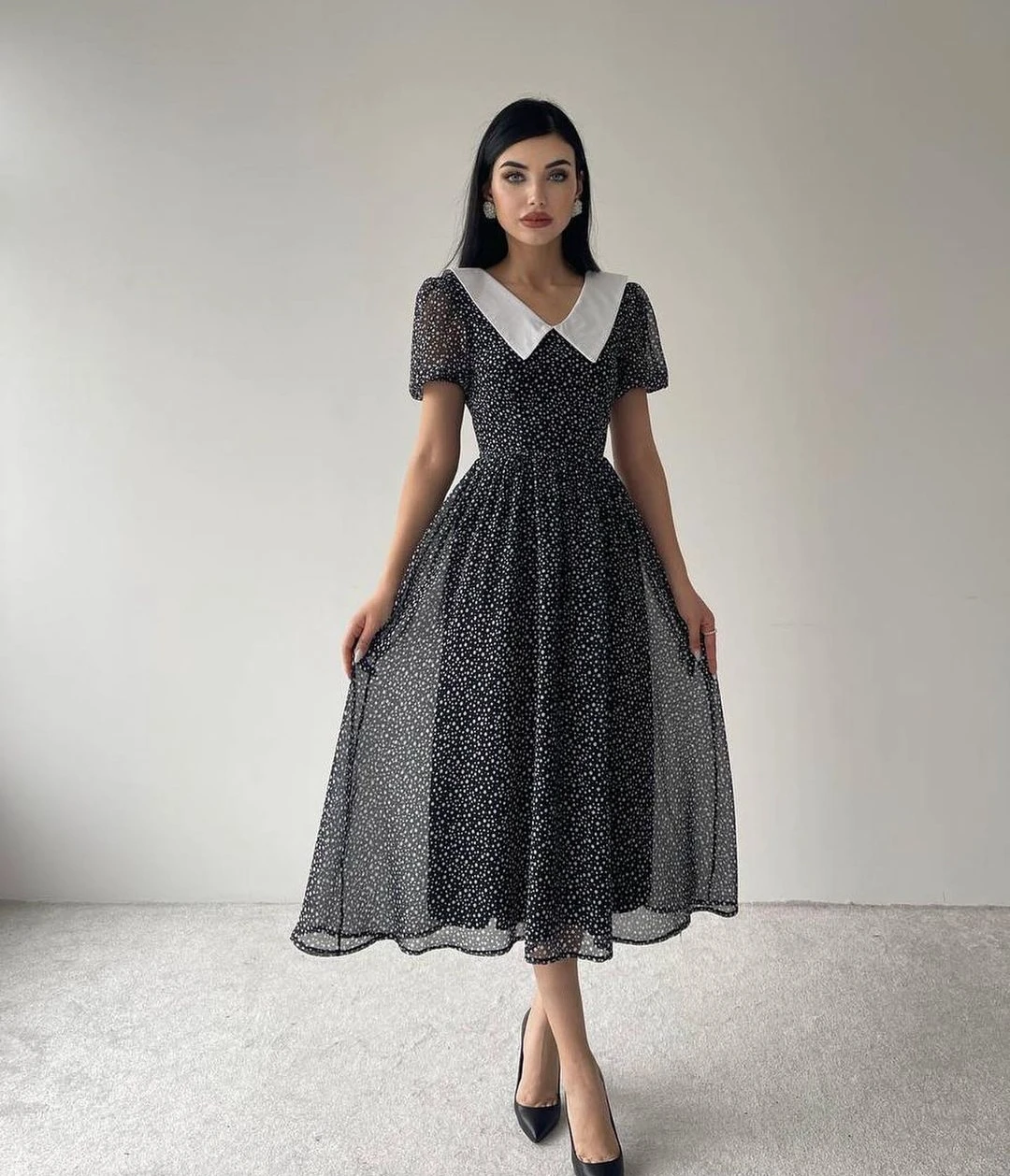 

Simple Gray V-neck Ankle Length Short Sleeve Prom Dresses Party 2023 Tulle Gown Lace Evening Belt New