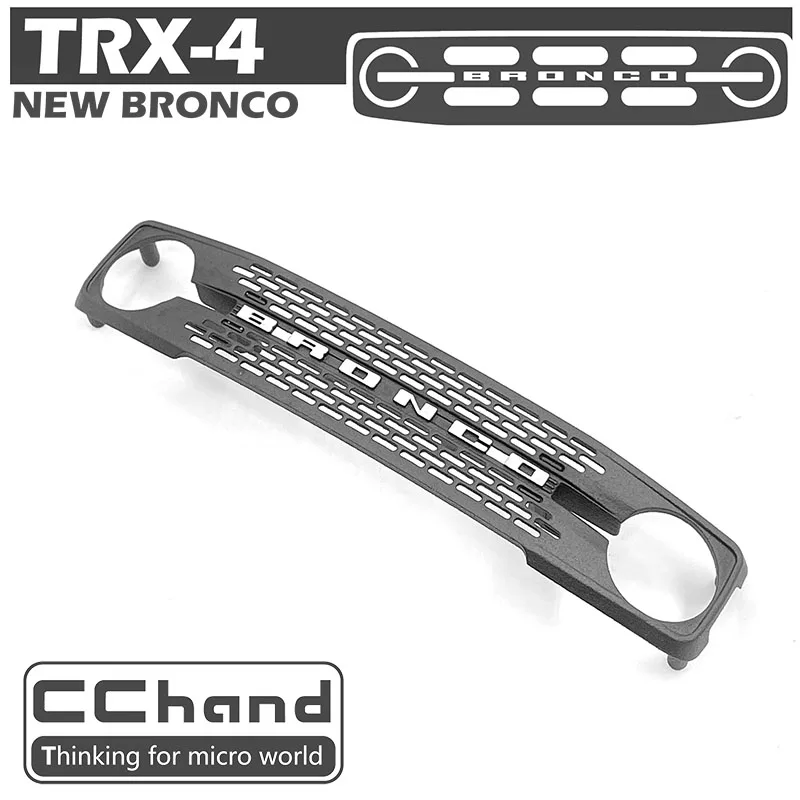 

CChand Пластиковая передняя решетка радиатора окрашенная для 1/10 RC Crawler BRONCO TRAXASS 2021 части гоночного автомобиля внедорожника модель TH21156