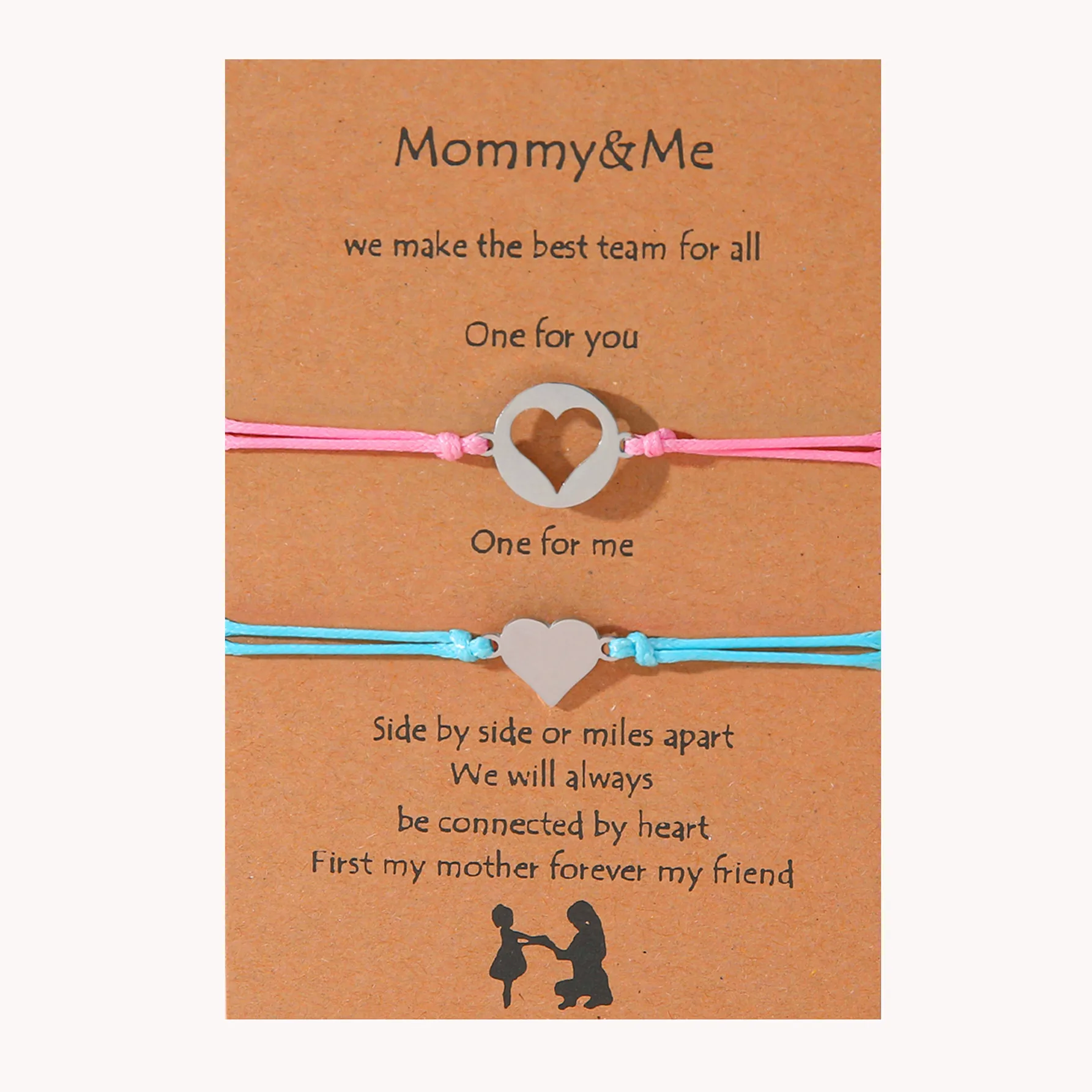 Новый универсальный браслет на День Матери из нержавеющей стали с отверстиями