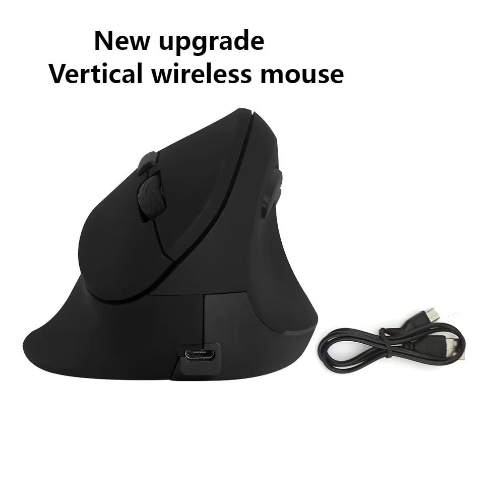 

Эргономичная Вертикальная беспроводная мышь, перезаряжаемая компьютерная игровая мышь 1600 DPI, USB оптическая, 6 кнопок, большая ручная мышь для настольного ПК