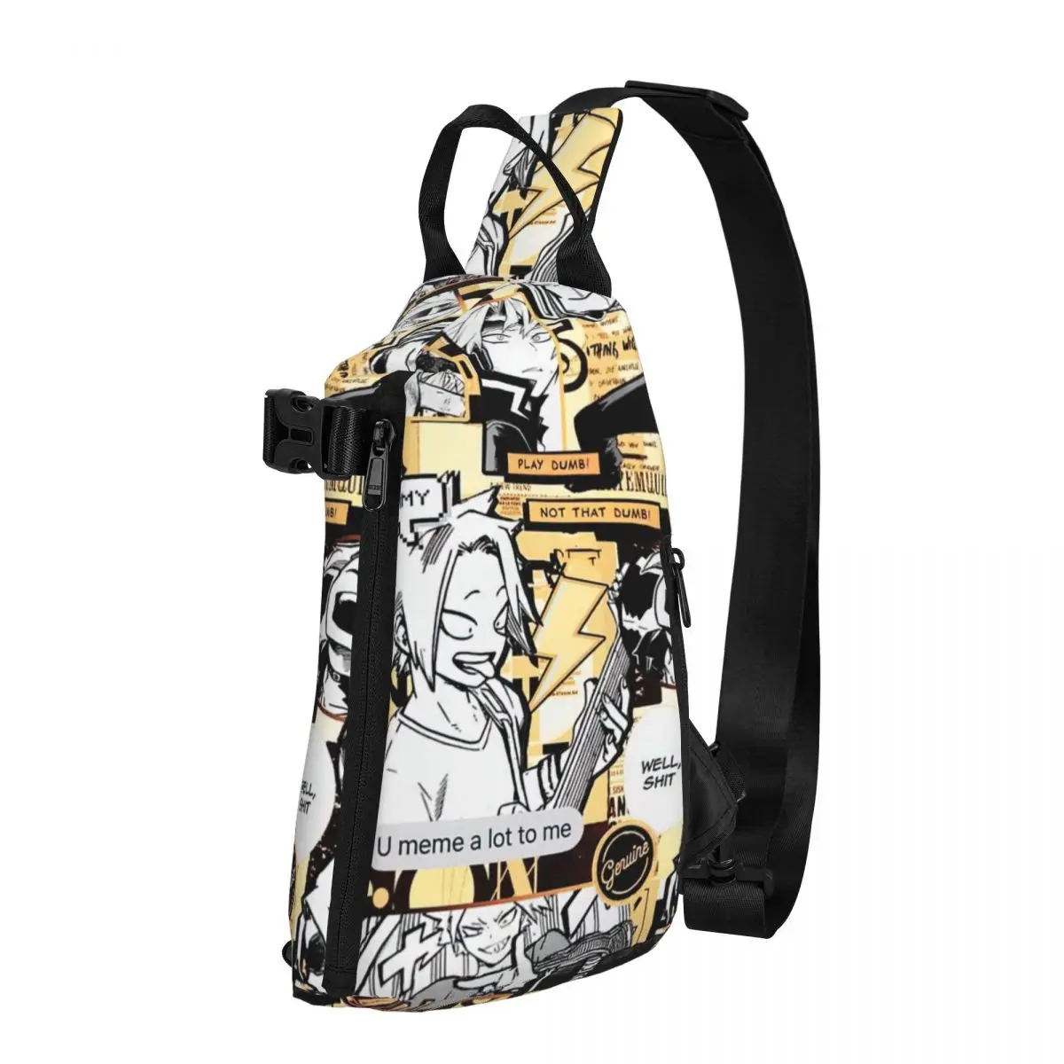 Denki Kaminari Shoulder Bags Chest Cross Chest Bag Diagonally Casual Man Messenger Bag