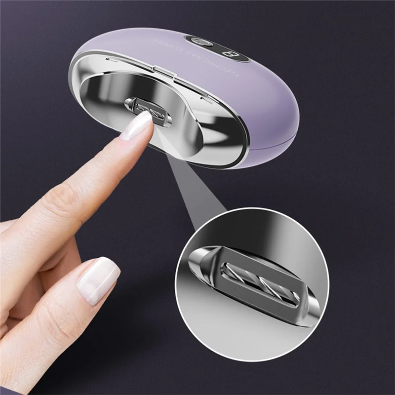 Электрические автоматические кусачки для ногтей со световым триммером