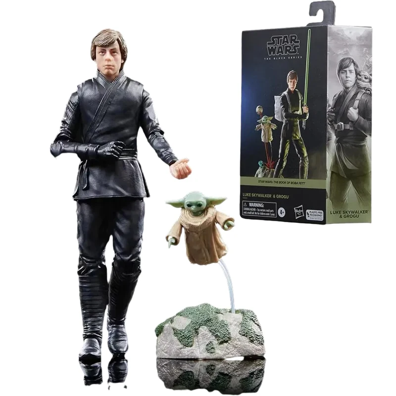 

Фигурка Hasbro 15 см из «Звездных войн», экшн-фигурка Люка Скайуокера, черная серия, малыш йода, кавайная игрушка, настольное украшение, рождественские подарки