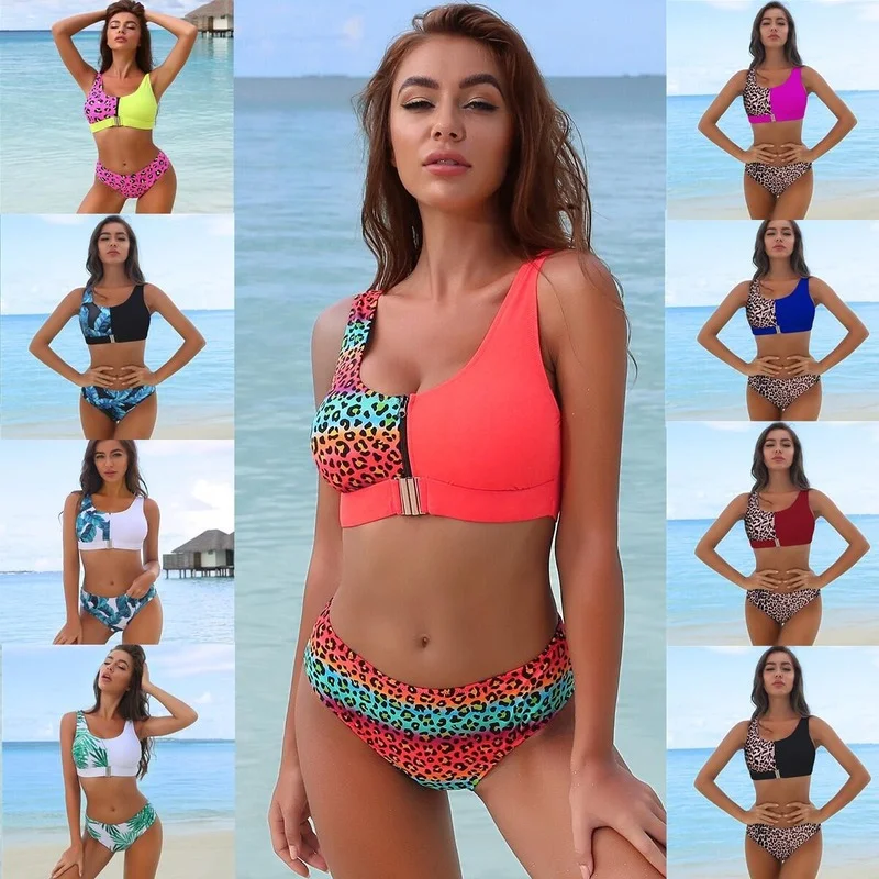

Bikini Sexy Print Swimsuit Women Push Up Bathing Suit Bikini Set Swimwear Women Beach Swimming Suit