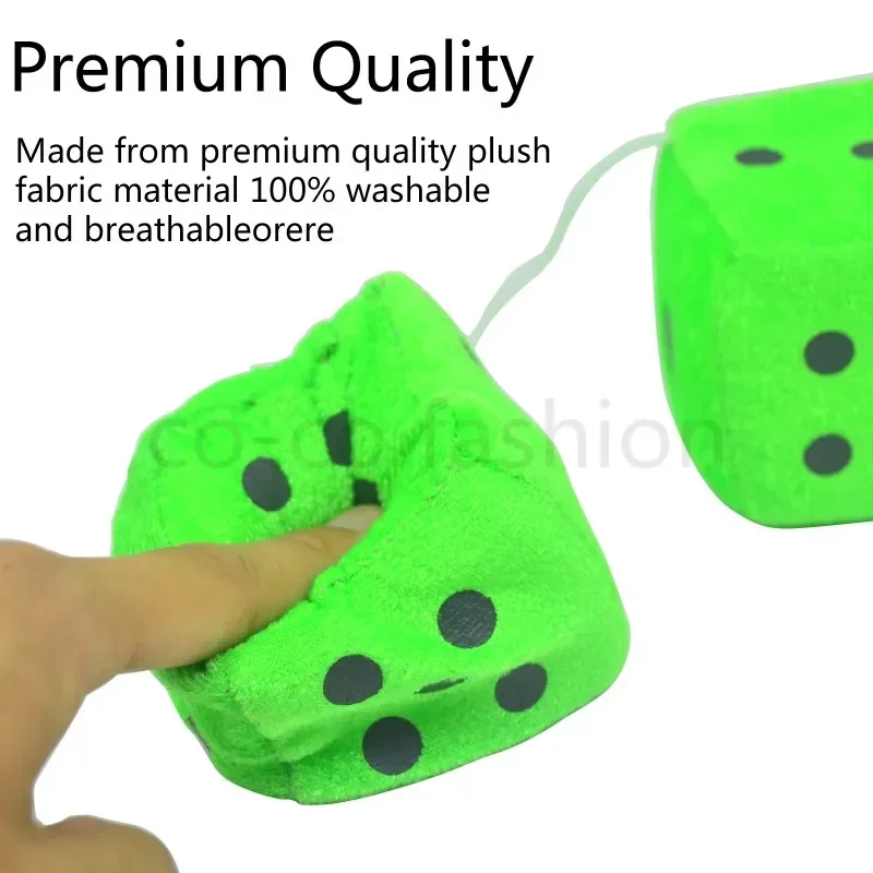 2 шт. плюшевые игральные кости игрушки бархатные подвески автомобильная вешалка