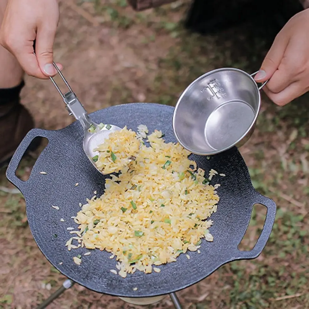Портативная уличная посуда для кемпинга многофункциональная Складная лопата