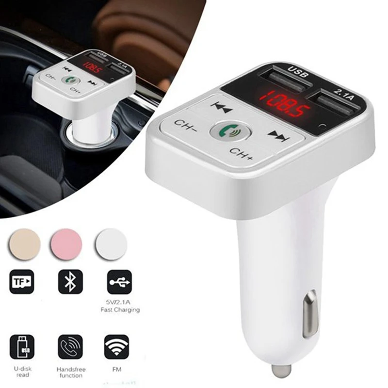 Автомобильный Bluetooth FM-передатчик B2 беспроводное автомобильное зарядное