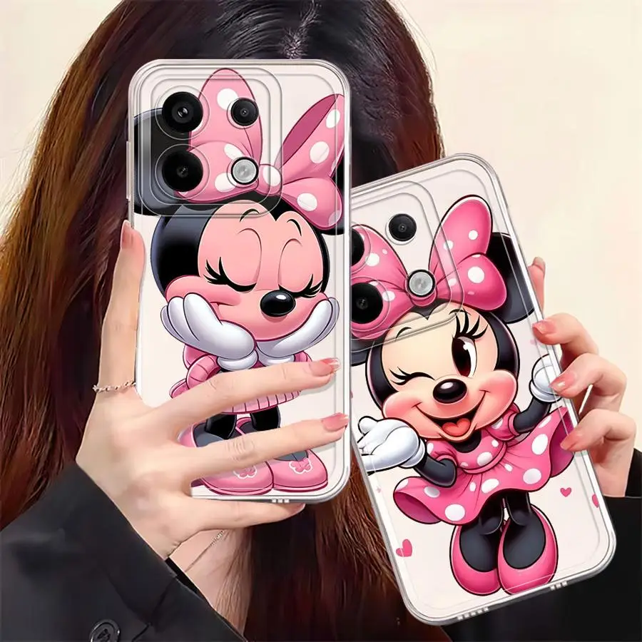 Чехол для телефона Disney с рисунком Минни Маус Xiaomi Redmi Note 13 12 Pro Plus 5G 11S 10S 9 11 10 12S 9S 8 Soft