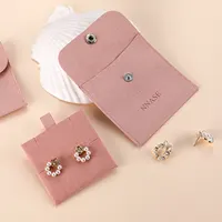 50PCS PandaSew Pink Personalized Design Paper Jewelry Box Custom Logo for Necklace Bracelet Ring