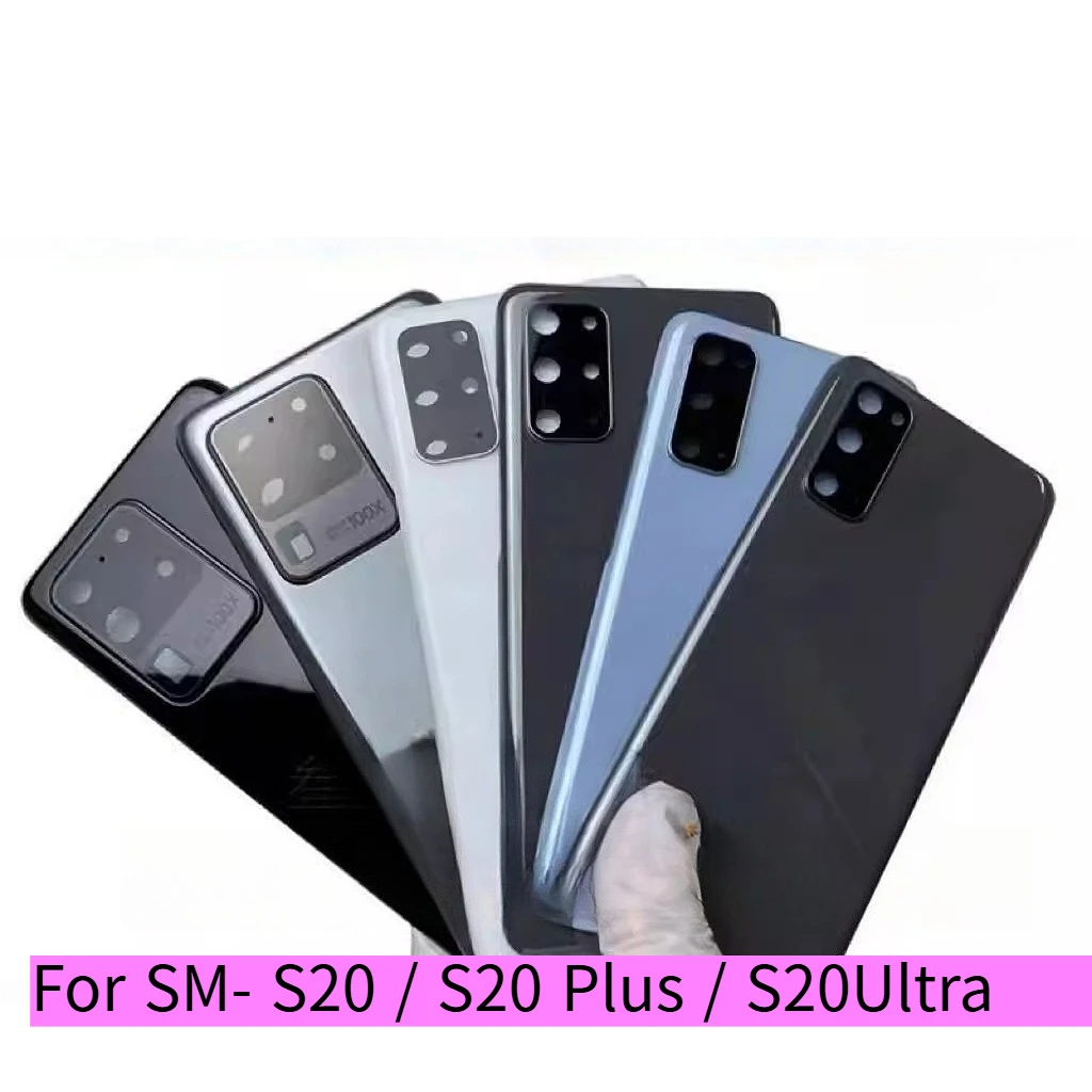 Фото Задняя стеклянная крышка-корпус для аккумулятора S20, S20 Ultra, S20+, S20 Plus, SM-G981N, G988U, G986B, новая задняя крышка для аккумулятора №1