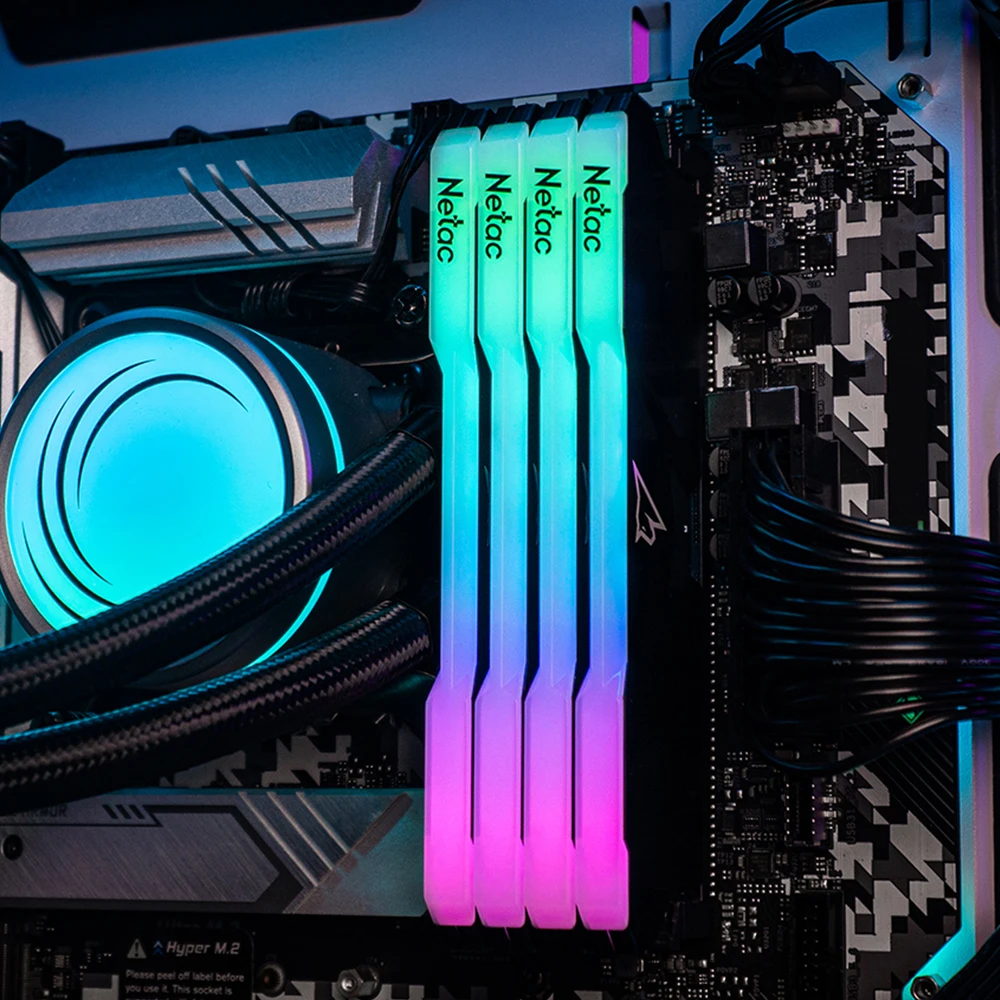 Оперативная память Netac DDR4 3600 МГц 3200 8GBx2 16GBx2 Память Ram RGB XMP2.0 модуль памяти для ПК Dimm