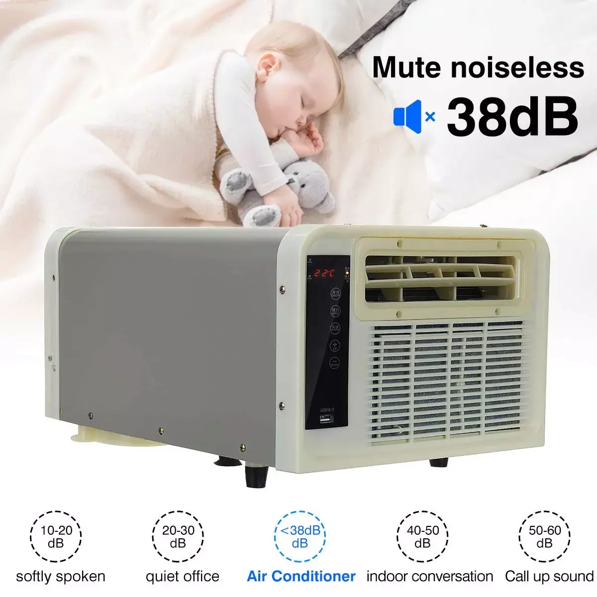 Portable Window Air Conditioning Dehumidifier Air Cooler Cold/Heat Remote Control Room Desktop Air Conditioner For Home 220V enlarge