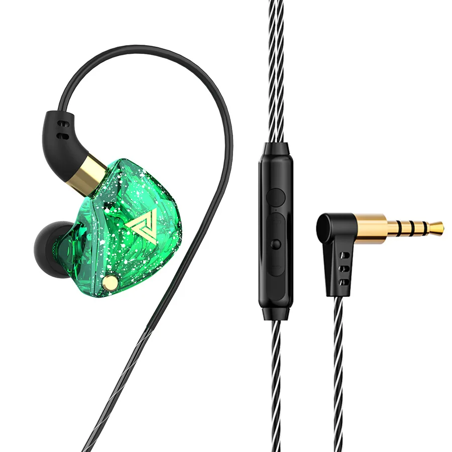 Купи QKZ SK8 HIFI Wired Headphones with HD MIC Sound Stereo Mega Bass AKG Wired Earphones for Xiaomi iPhone OPPO Gaming Headset за 239 рублей в магазине AliExpress