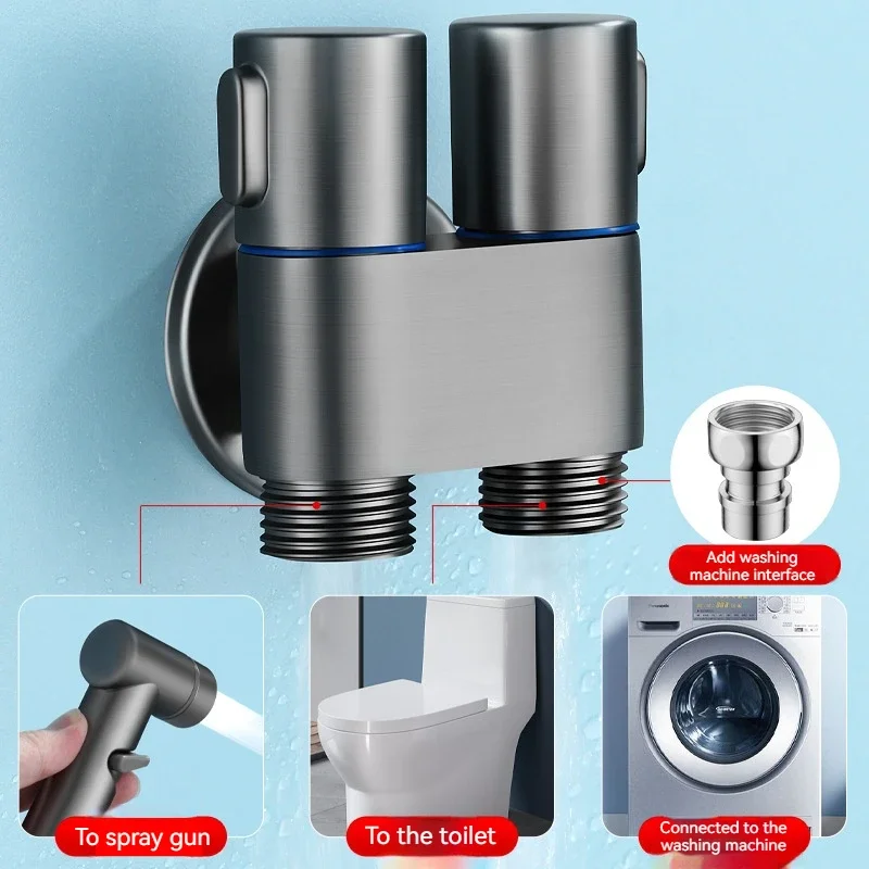 Przenośny ręczny pistolet bidetowy Prysznic wysokociśnieniowy Ręczne akcesoria toaletowe Naścienny kran z pojedynczym otworem...