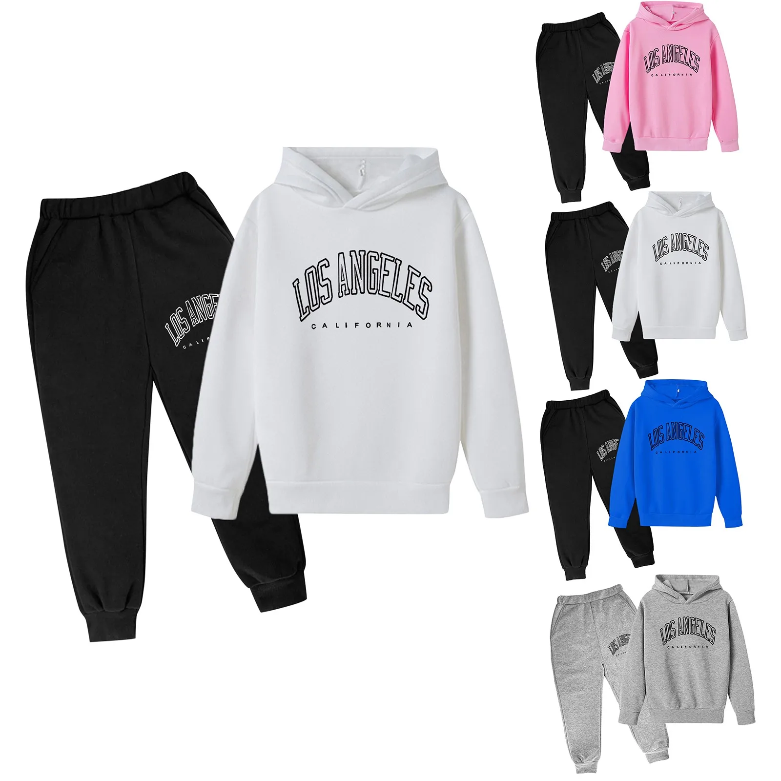 

Long Sleeve Hooded Tops + Pants 2PCS Baby Boys And Girls Clothing Set Autumn Letter Letter Kids Suits Winter Children Outfits