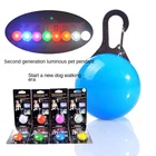 Товары для домашних животных, светящийся подвесной Круглый Светящийся кулон для кошек и собак, товары для домашних животных, светящийся колокольчик