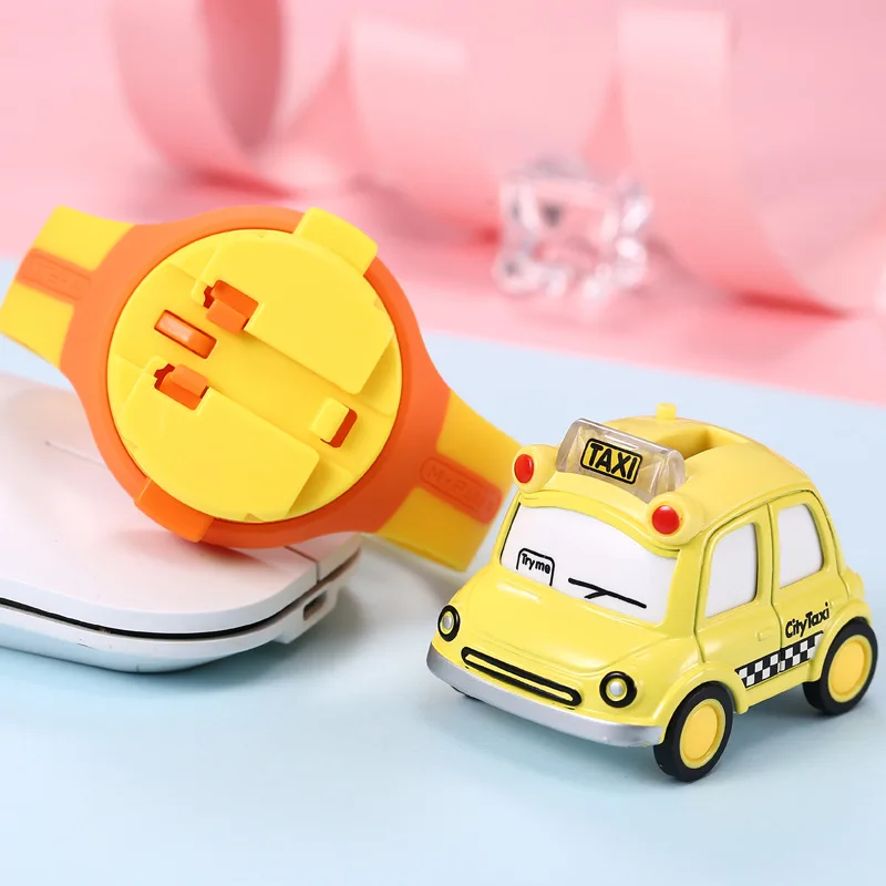

Electronic Car Watch Toy Inertial Induction Sound Mini Cartoon Cute Funny Digital Game Car Watch Clock for Kids Electric Toys