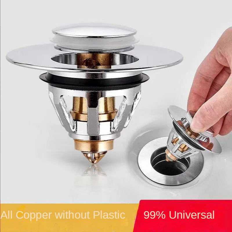 

Washbasin Leaking Plug Washbasin Replacement Bouncing Core Bouncing Core Pressing Type Bathroom Accessories