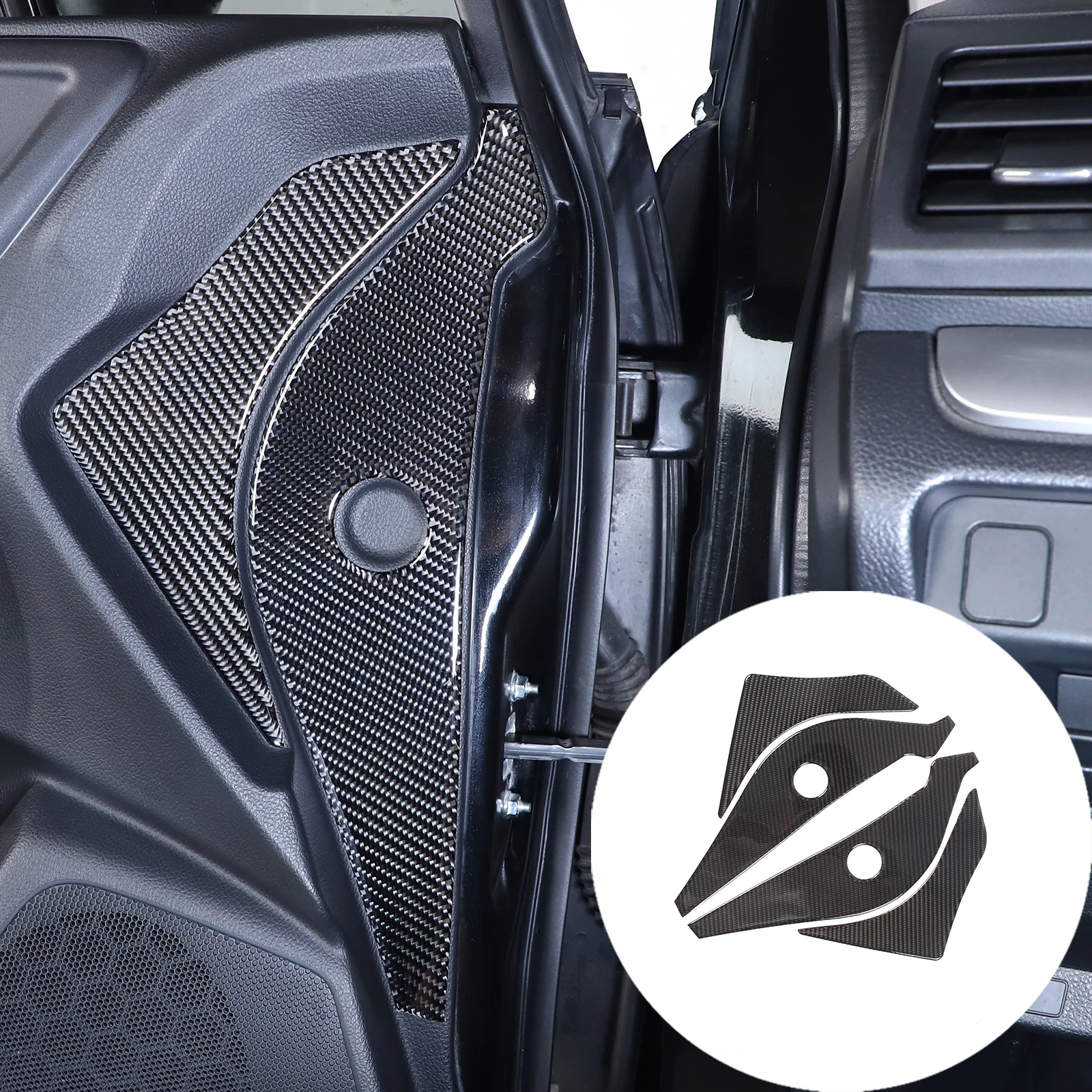 

For Subaru Forester 2013-2018 Soft Carbon Fiber Car Inner Door Frame Anti-Collision Cushion Sticker Auto Accessories