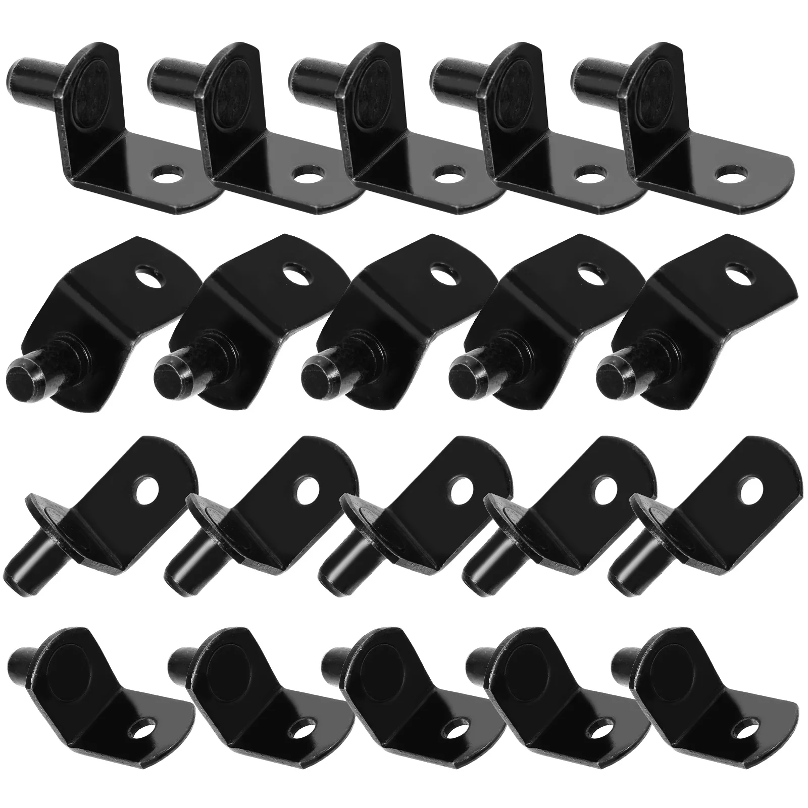 

40 Pcs Metal Shelving Cabinet Shelf Clips Metal Cabinets Cabinet Shelf Pin Closet Bookshelf Cabinet Supports Wardrobe Shelves