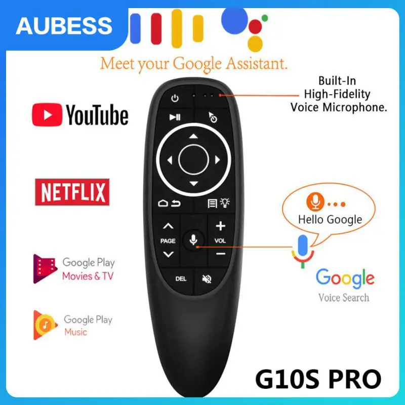 

Wireless Air Mouse Gyroscope Ergonomic G10s Voice Remote Control Smooth Comfortable Air Mouse Gyroscope Mini 2.4g