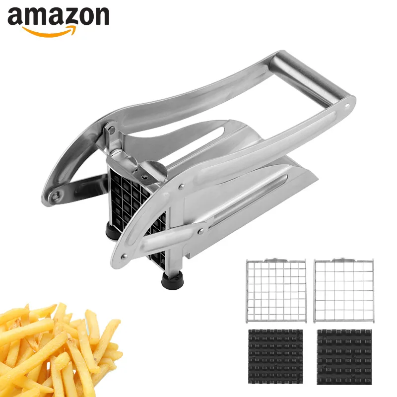 

Пресс для картофеля из нержавеющей стали, машина для резки картофеля, огурца, редиса, кубики картофеля фри, многофункциональная машина для резки овощей