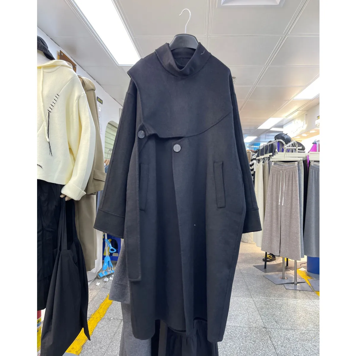 

Женское винтажное шерстяное пальто SuperAen, шерстяное пальто в Корейском стиле на осень и зиму, двухстороннее шерстяное пальто