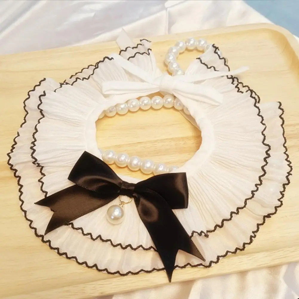 

Полотенце для собак, модное кружевное полотенце для собак с жемчужинами, широкий Косынка Тедди