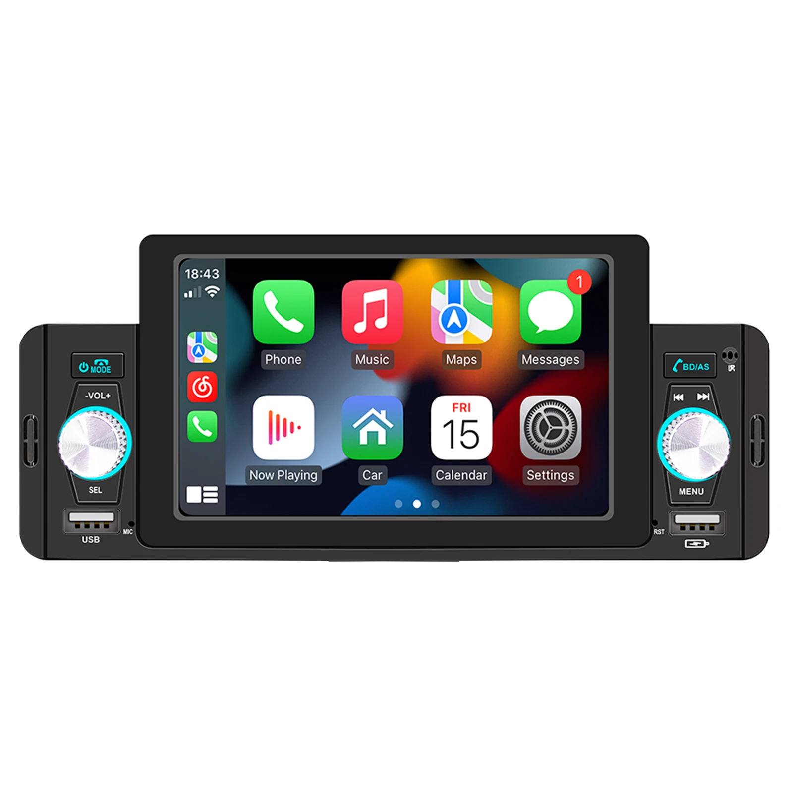 

5 Inch 1din Car Radio CarPlay GPS Navigation HD Screen Auto Stereo Video Car MP5 Host CarPlay Mobile Phone Internet Player