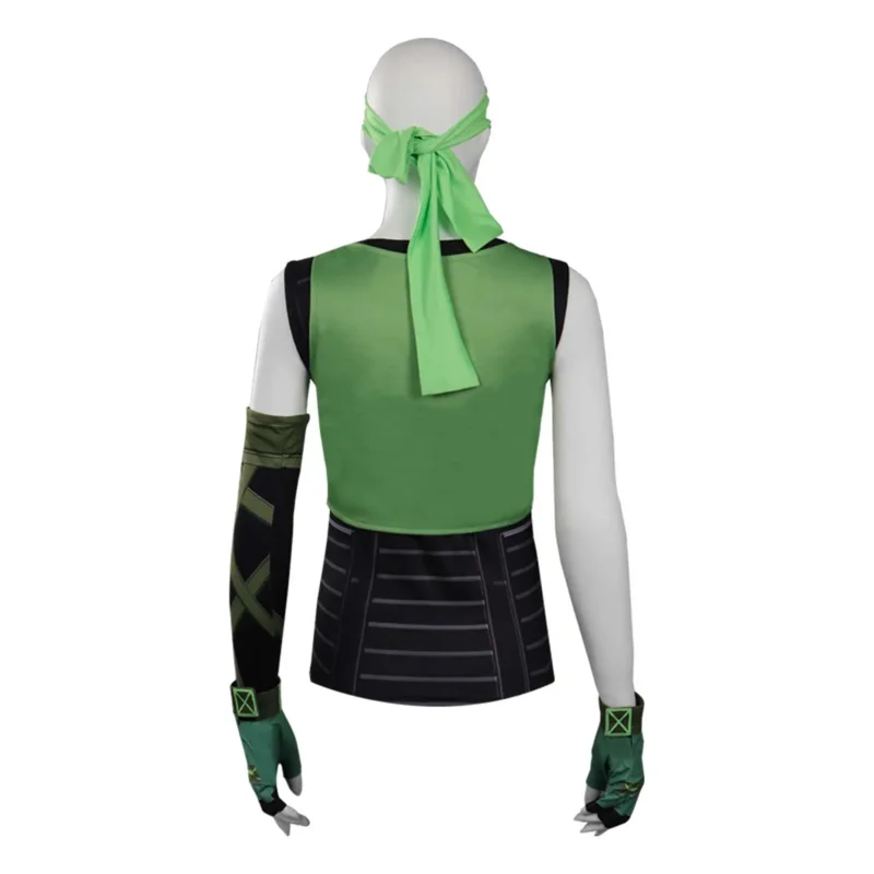 Костюм для косплея Valorant наряды Скай женский жилет футболка перчатки