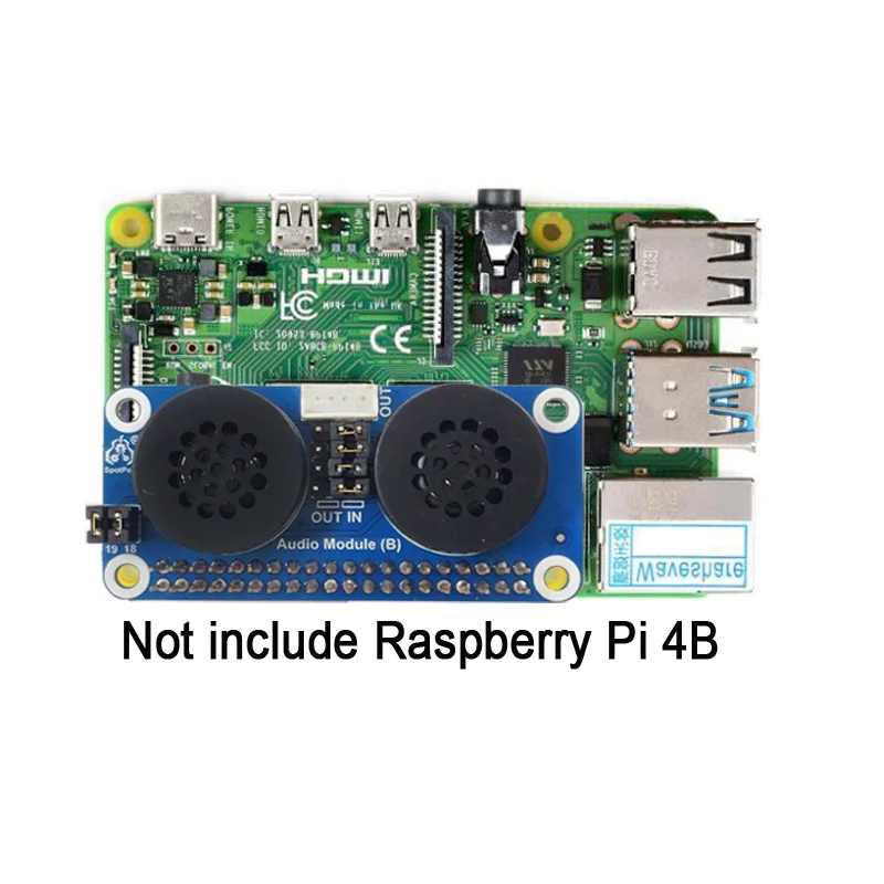Raspberry Pi 4B/3B/Zero Плата расширения динамика PWM звуковая карта GPIO усиление звука |