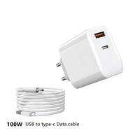 2in1 65w charger gallium nitride charger plug qc3 0 usb pd type c fast charging with 100w data cable for dji mini 3pro mavic 3