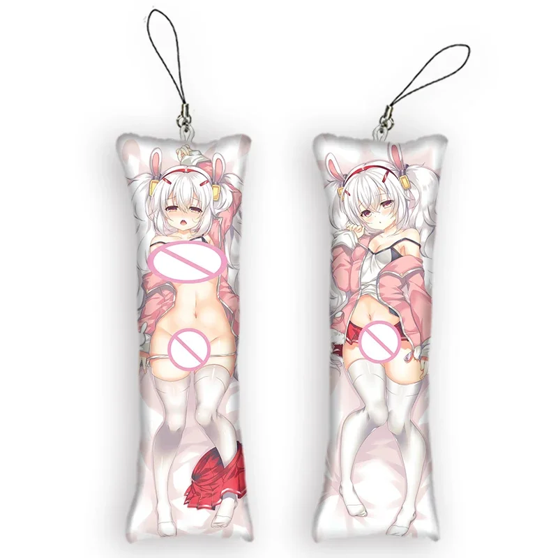 4x12 см Azur Lane двухсторонний мини-брелок с принтом Dakimakura милый брелок в стиле аниме
