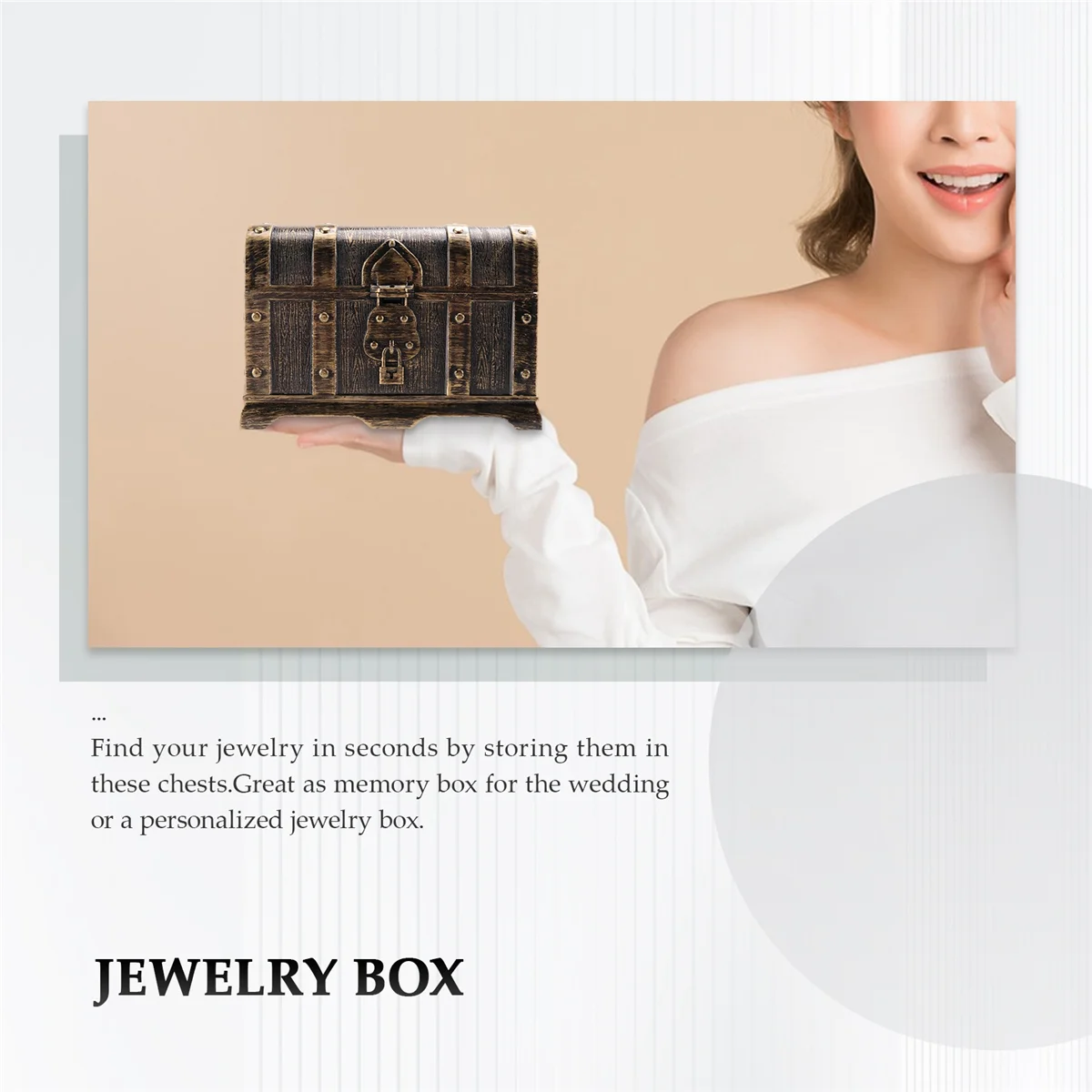 Пиратский сундук с сокровищами декоративный шкатулка для драгоценностей на