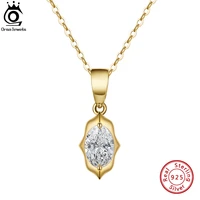 orsa jewels luxury pendant necklace for women mom 925 silver shiny zirconia elegance wedding party necklace jewelry sn300